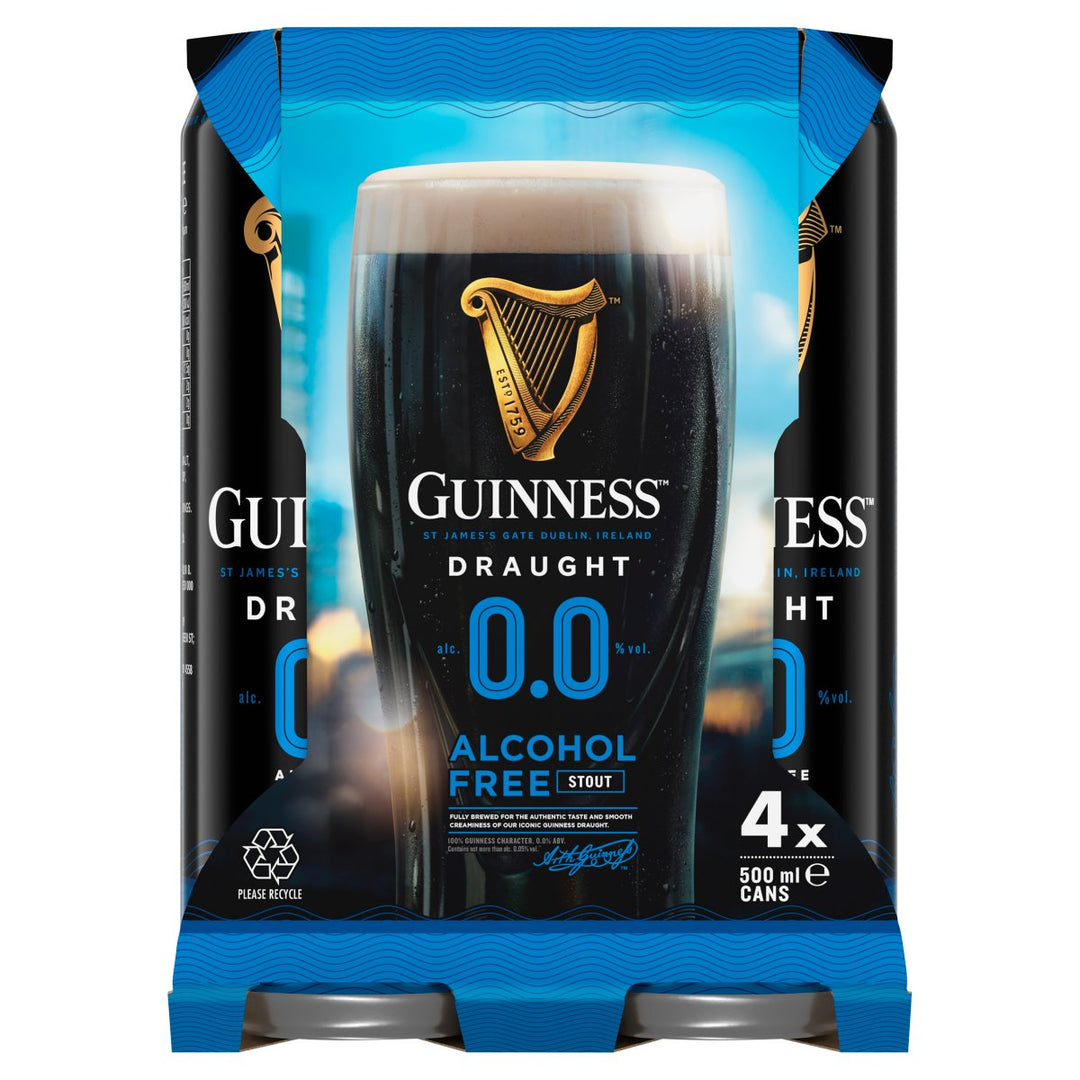 GUINNESS CAN 0.0% 4PK 500ML