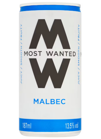 MOST WANTED 1/4 MALBEC CANS