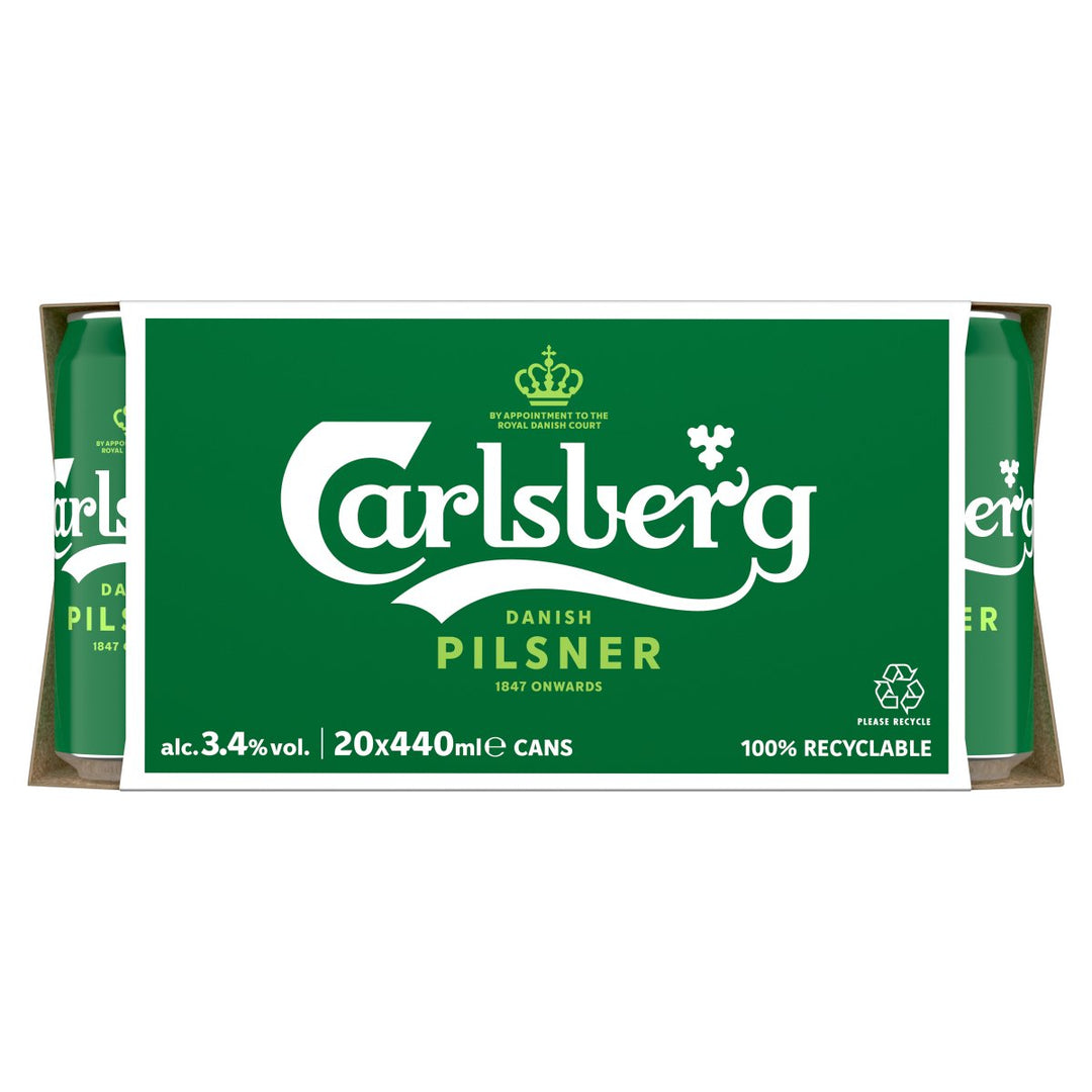 CARLSBERG CAN 20PK (20 X 440ML) 3.4%