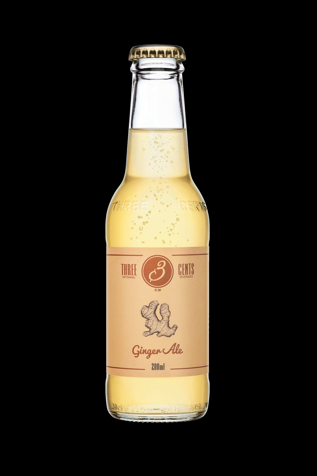 THREE CENTS GINGER ALE