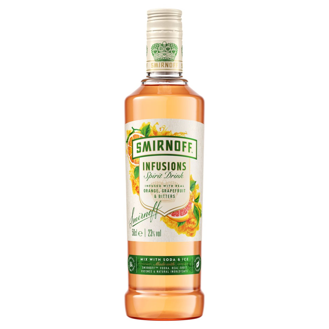 SMIRNOFF INF ORANGE GFRUIT & BITTER 500ML (SINGLE UNIT) 23%