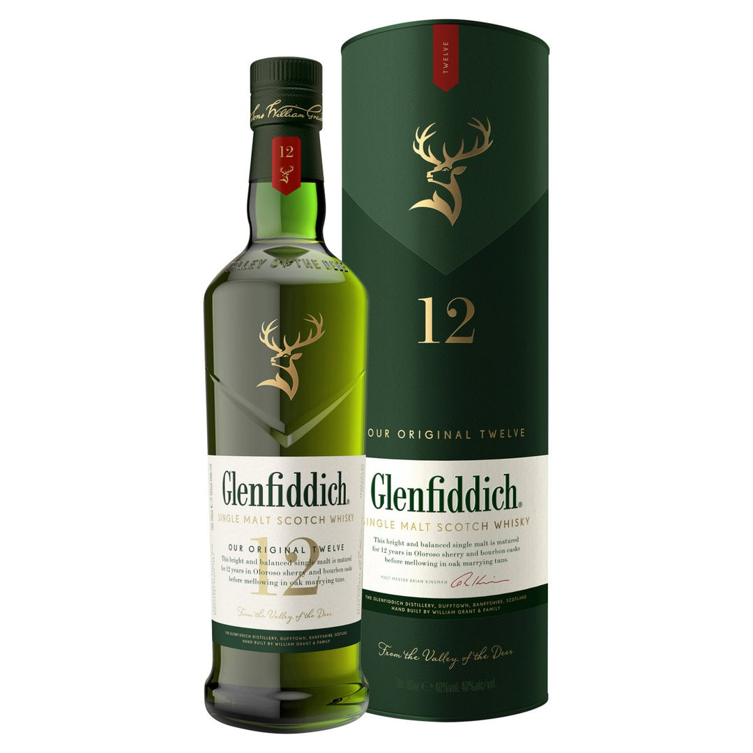 GLENFIDDICH 12 YR OLD SCOTCH WHISKY 700ML