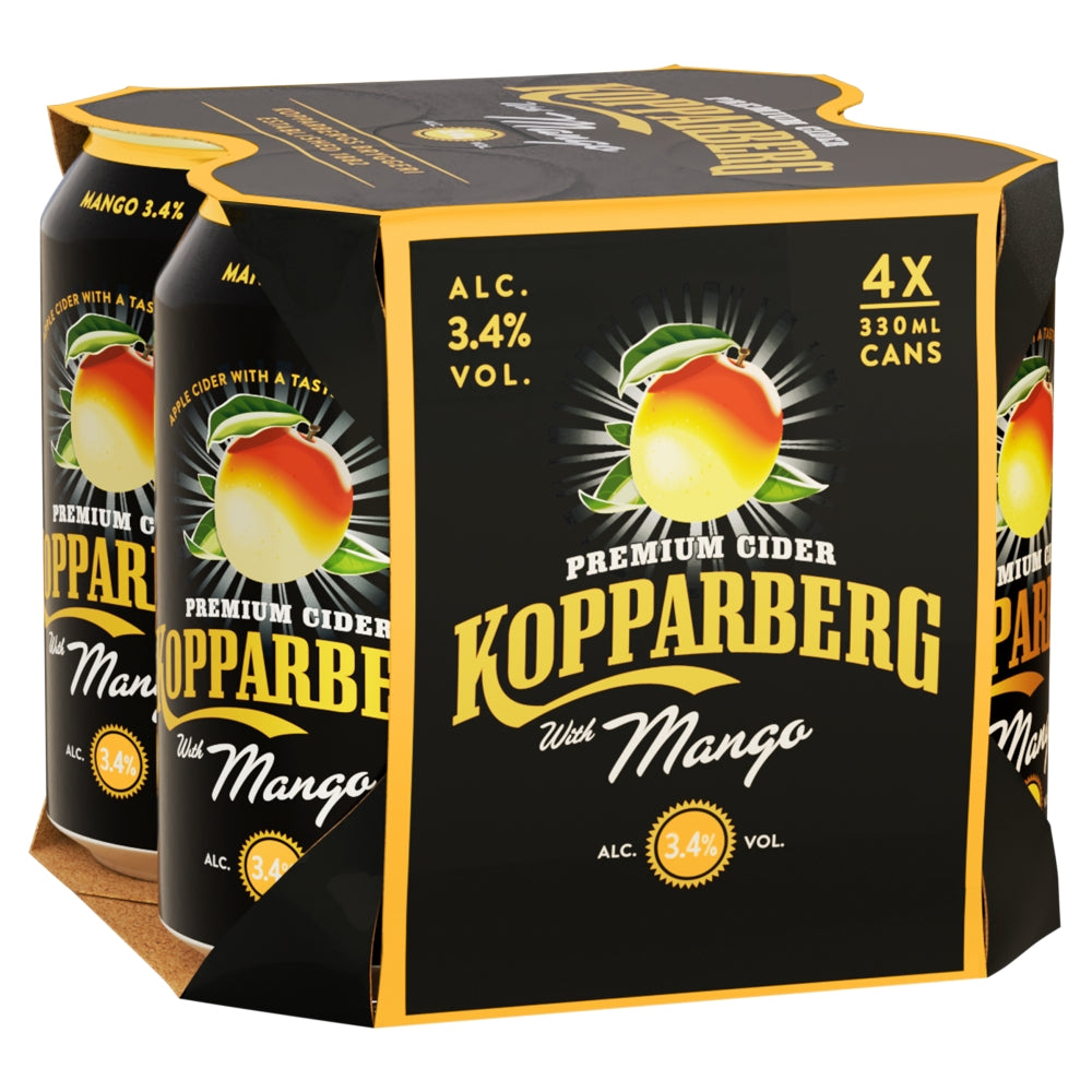 KOPPARBERG CAN MANGO 4PK (6X4X330ML) 3.4%