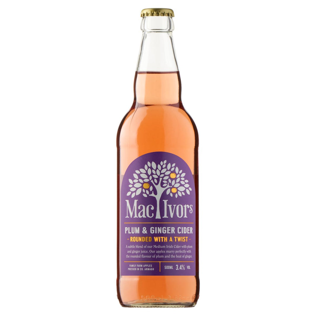 MACIVORS CIDER PLUM & GINGER 12X500ML