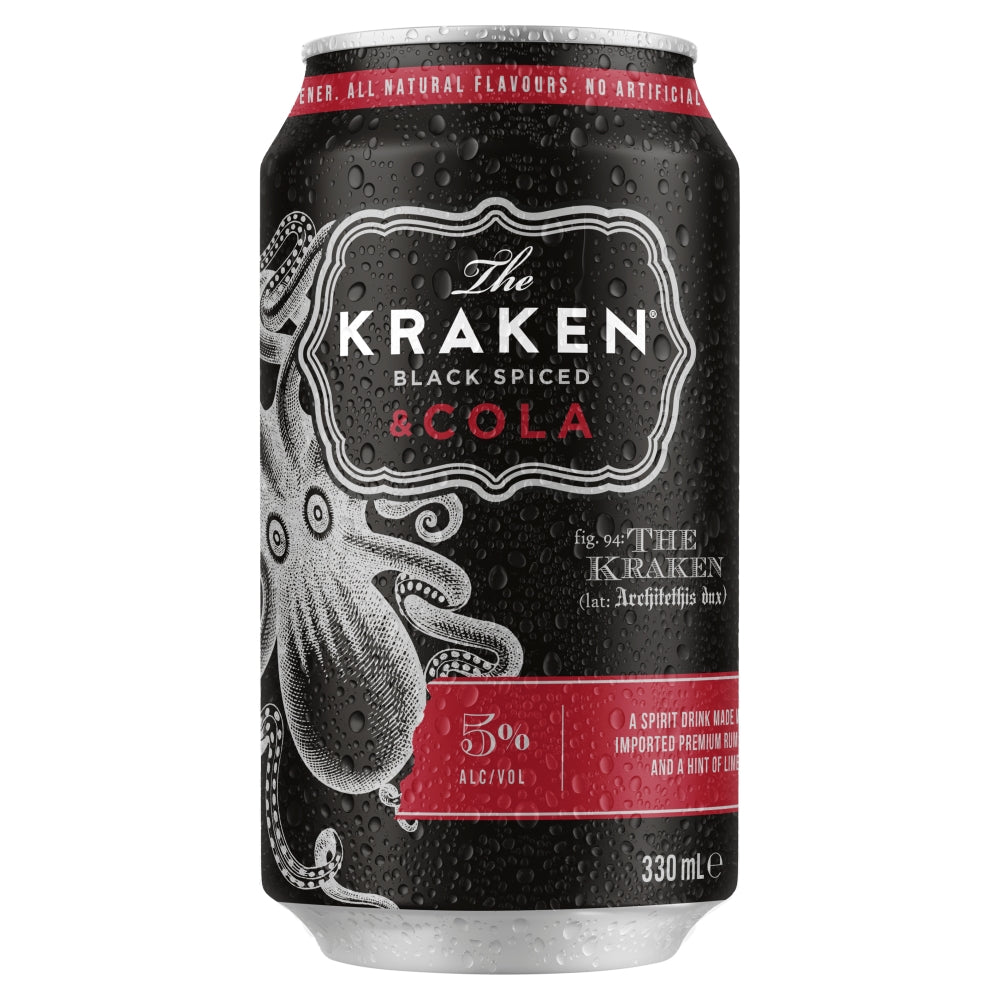 KRAKEN RUM & COLA RTD (12X330ML) 4.5%