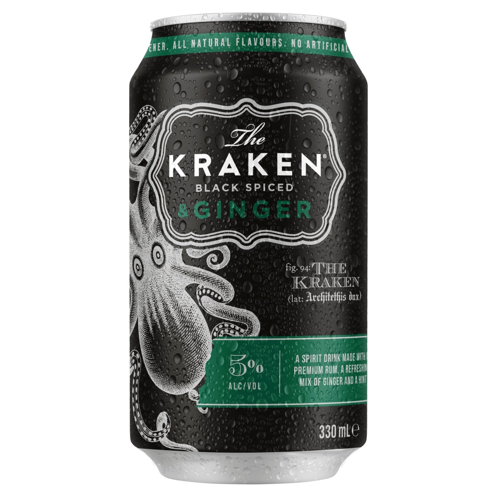 KRAKEN RUM & GINGER RTD (12X330ML) 4.5%