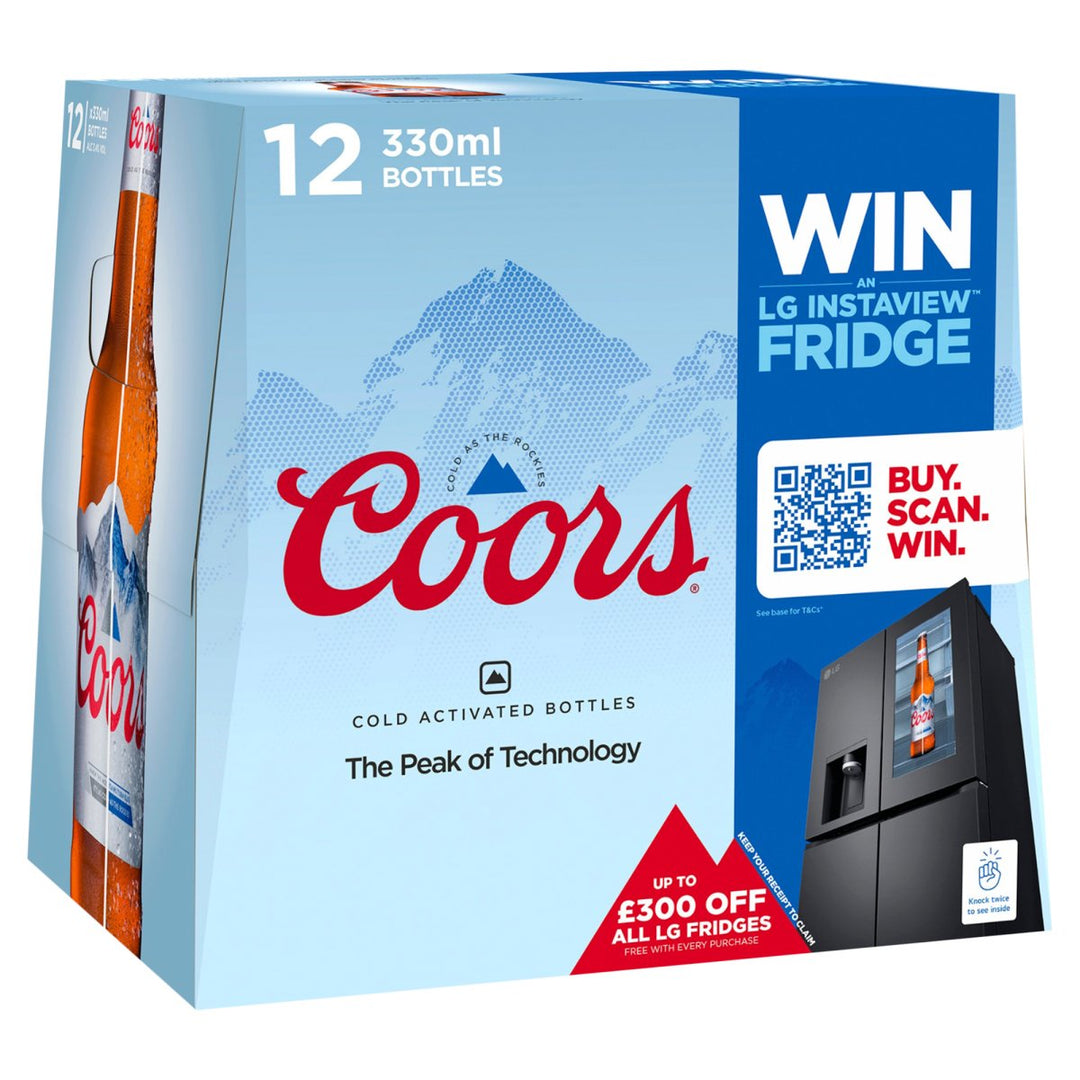 COORS 12PK BTLS 330ML