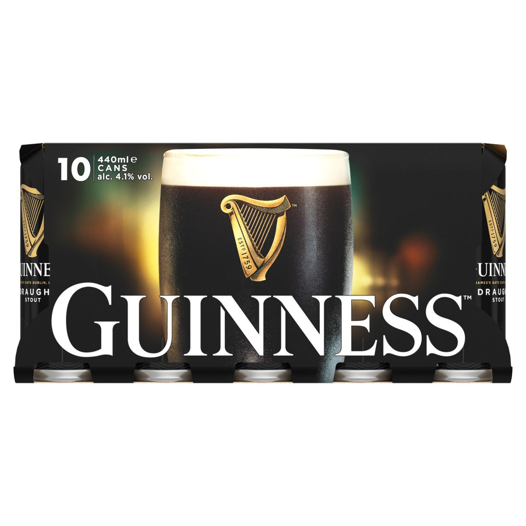 GUINNESS DRAUGHT CANS 10PK 440ML