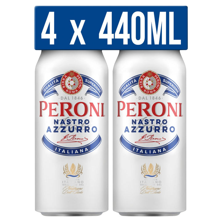 PERONI 4PK CANS 440ML