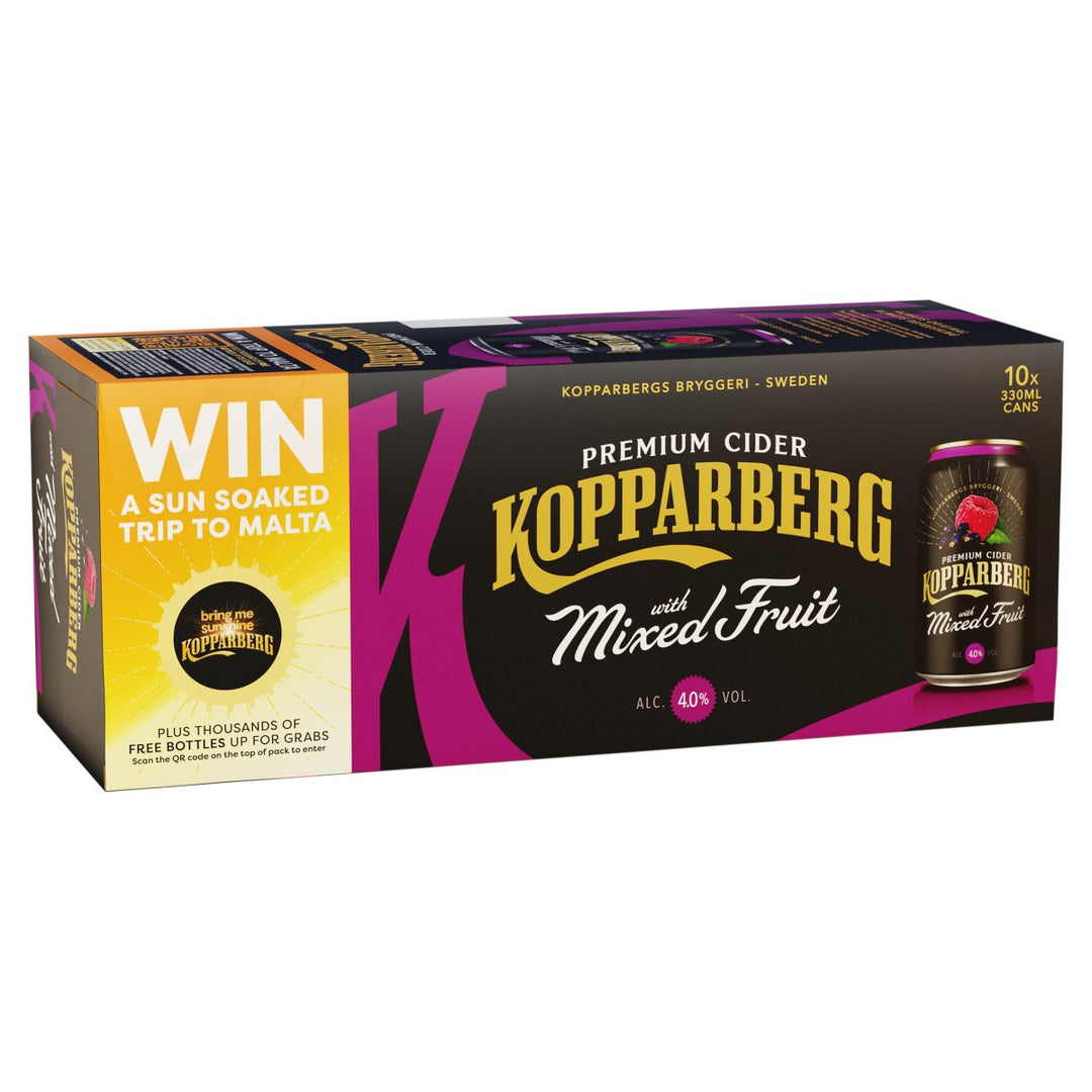 KOPPARBERG 10PK CANS MIXED FRUIT 330ML