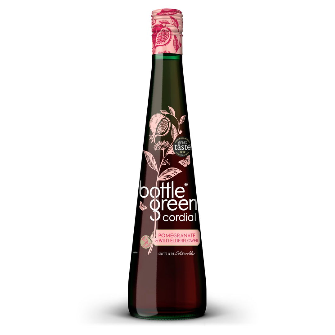 BOTTLE GREEN POMEGRANATE & ELDERFLOWER CORDIAL
