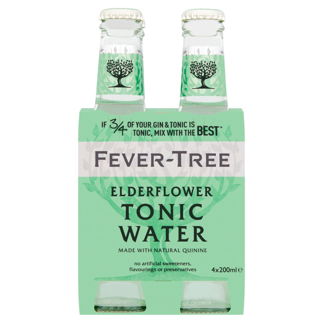 FEVER TREE ELDERFLOWER TONIC WATER 4PK