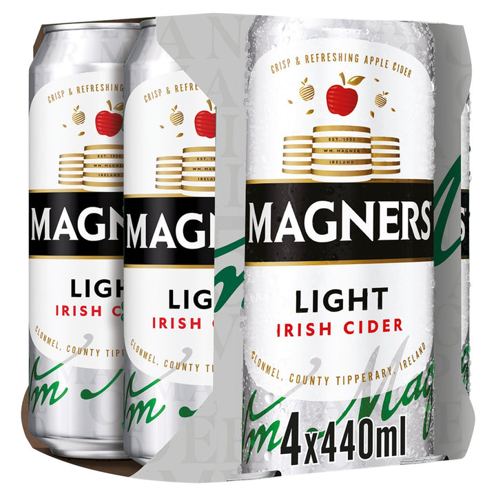 MAGNERS LIGHT CIDER CANS 6PK440ML