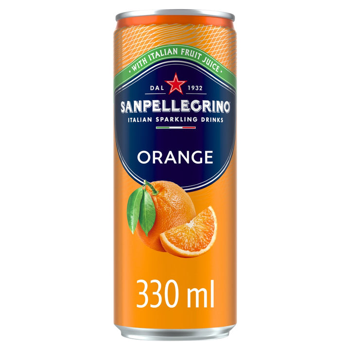 SAN PELLEGRINO CANS ORANGE