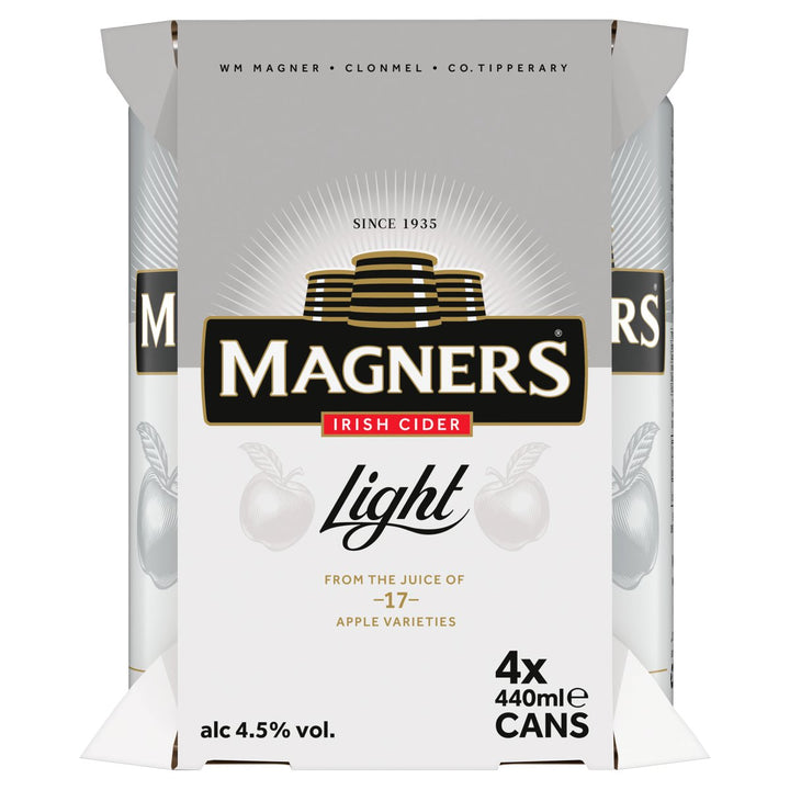 MAGNERS LIGHT CIDER CANS 6PK440ML