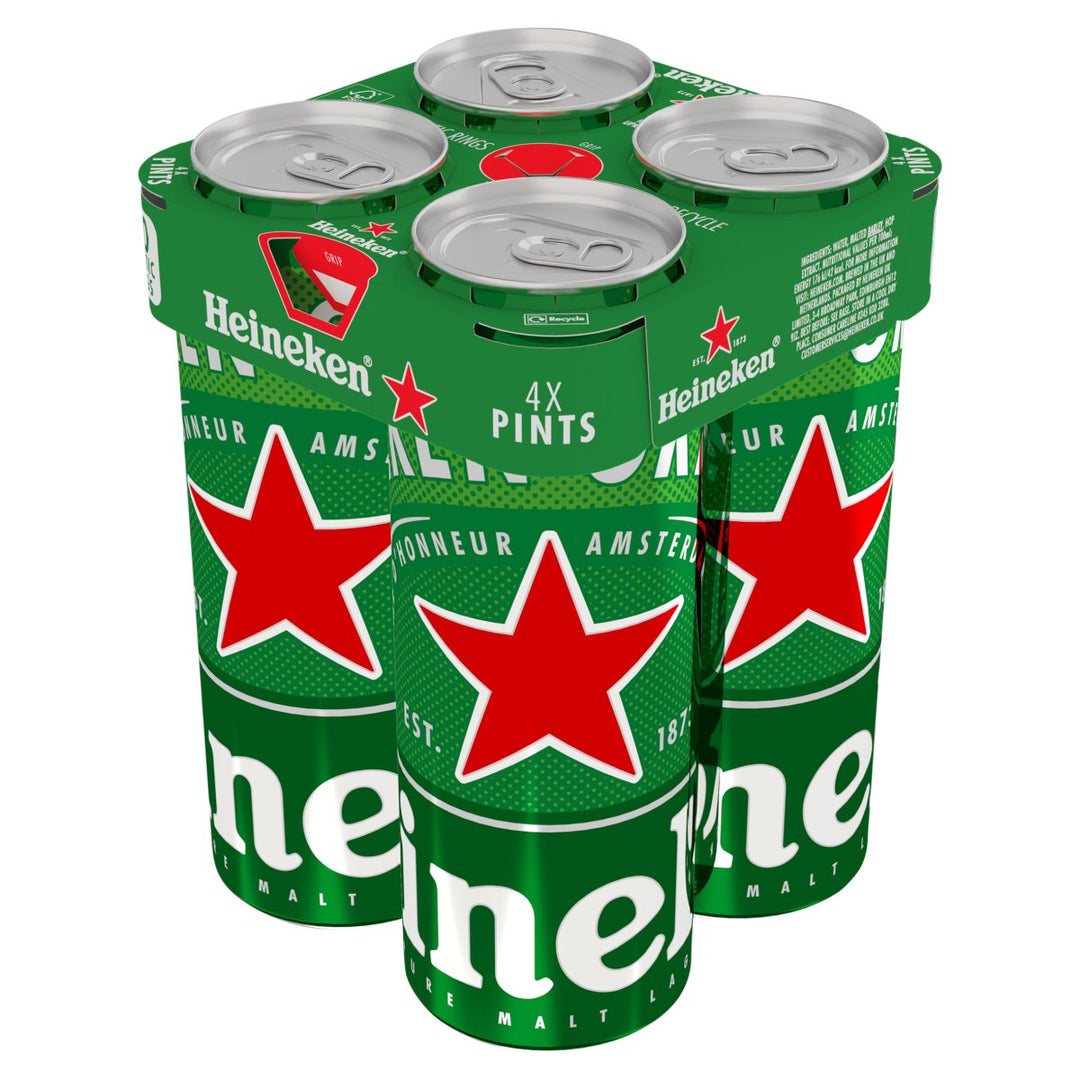 HEINEKEN PINT CANS 4 PK 568ML