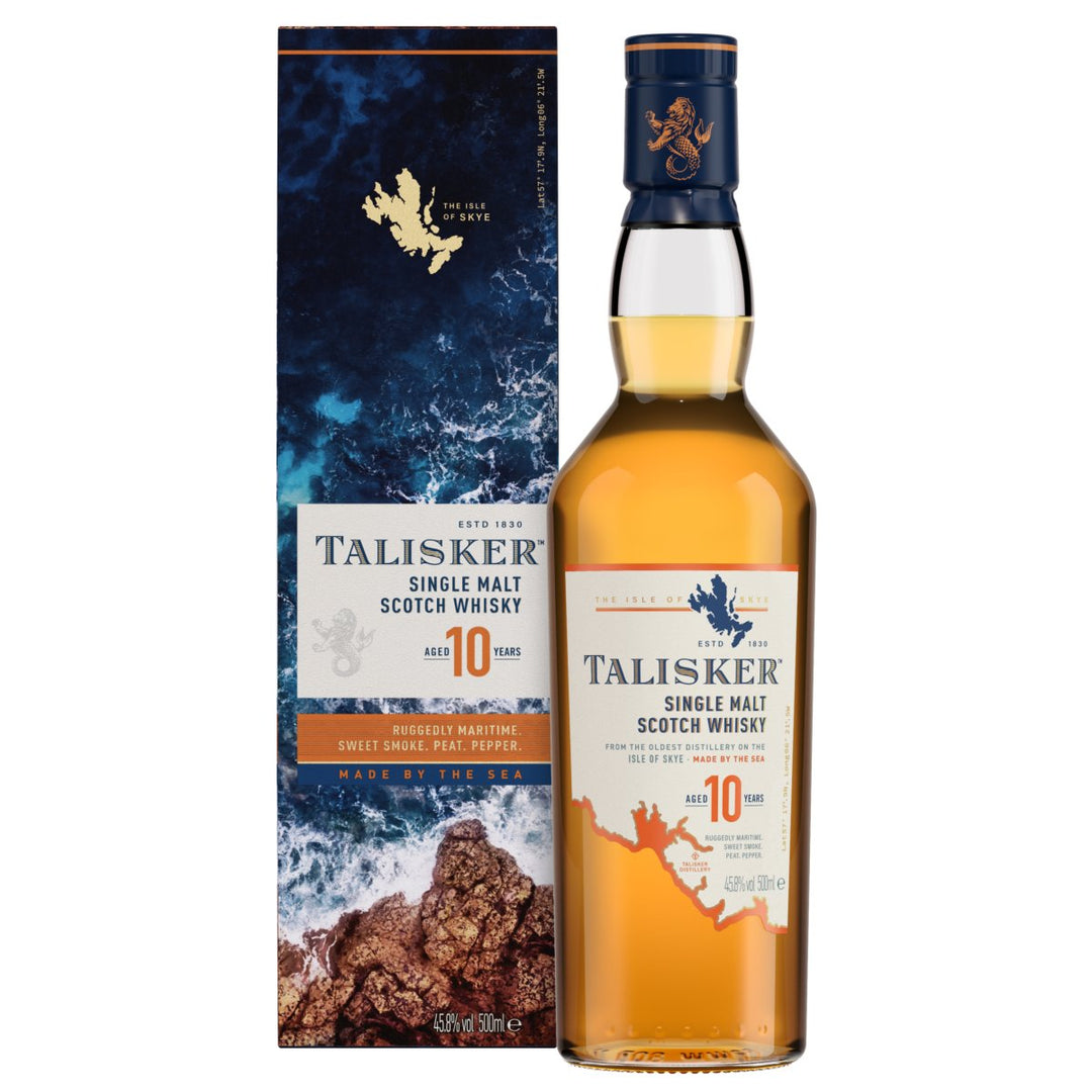 TALISKER 10 YEAR OLD SCOTCH WHISKY 700ML