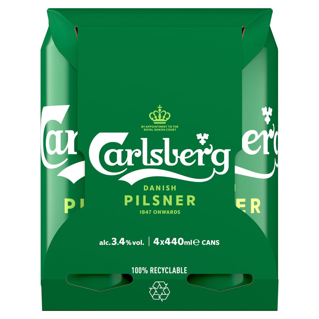 CARLSBERG CANS 4PK (6X4X440ML) 3.4%