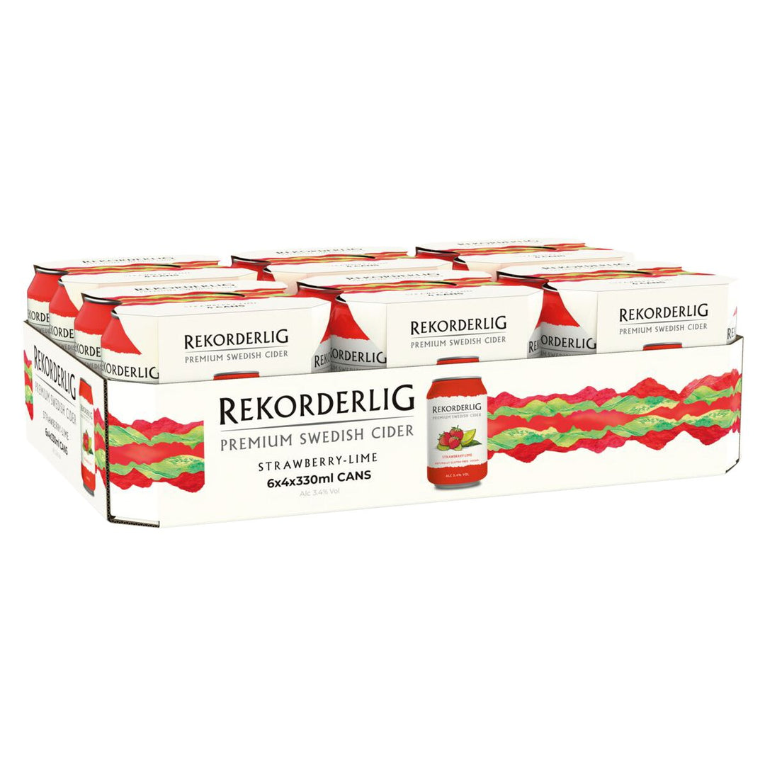 REKORDERLIG STRAWBERRY & LIME CAN