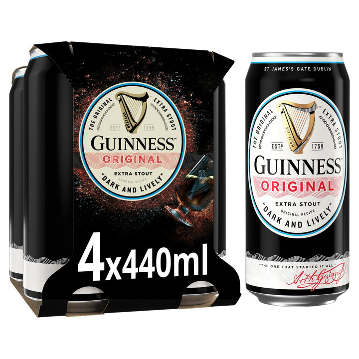 GUINNESS STOUT CANS 24X440ML