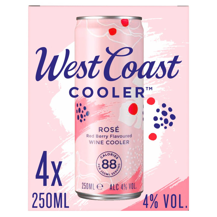 WEST COAST COOLER ROSE CANS