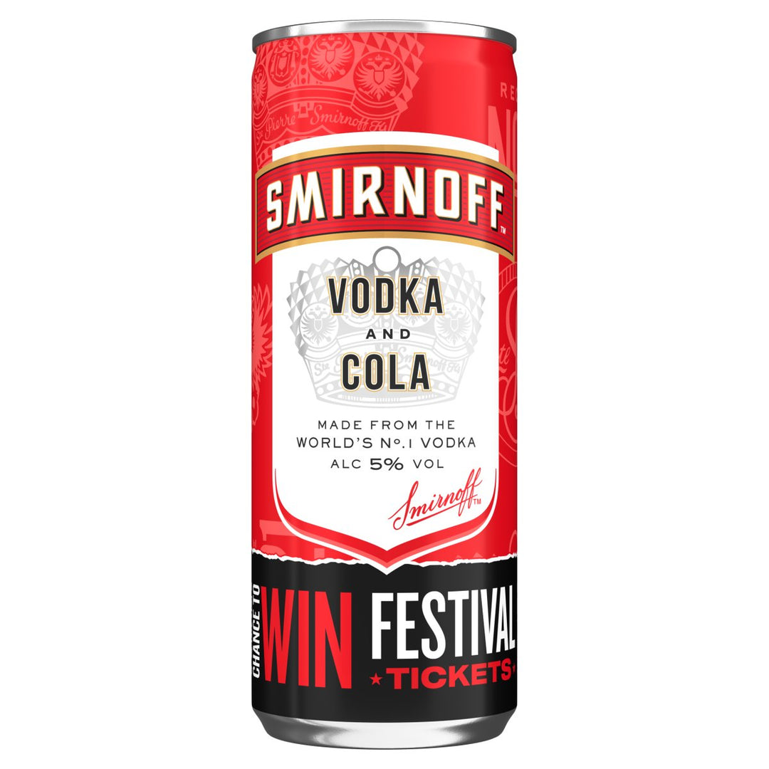 SMIRNOFF & COLA CANS