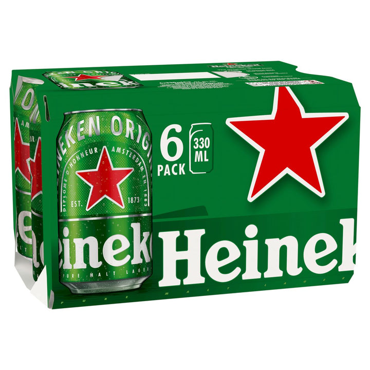 HEINEKEN CANS 6PK 330ML