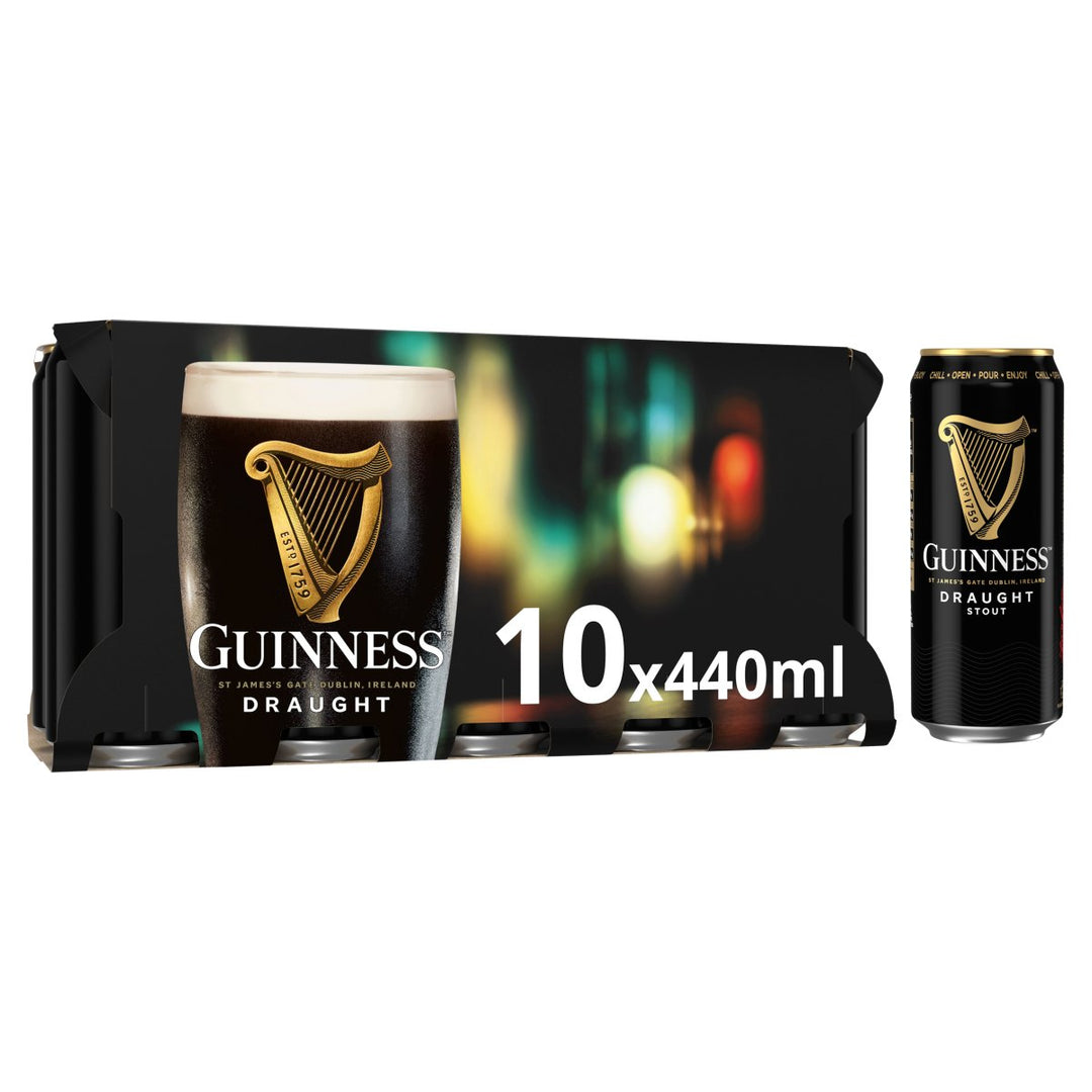 GUINNESS DRAUGHT CANS 10PK 440ML