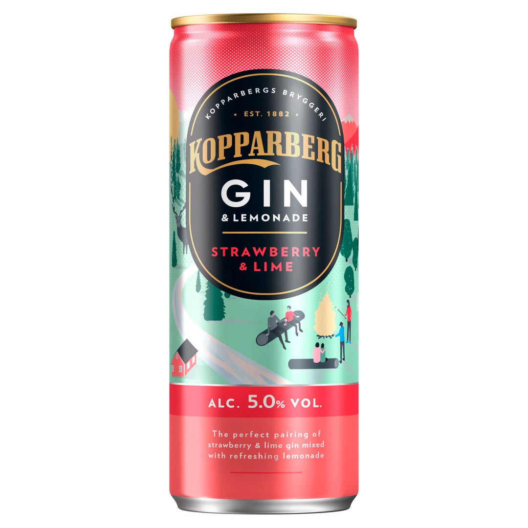 KOPP GIN CANS STRAW & LIME