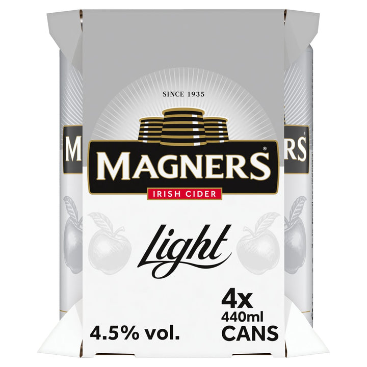 MAGNERS LIGHT CIDER CANS 6PK440ML