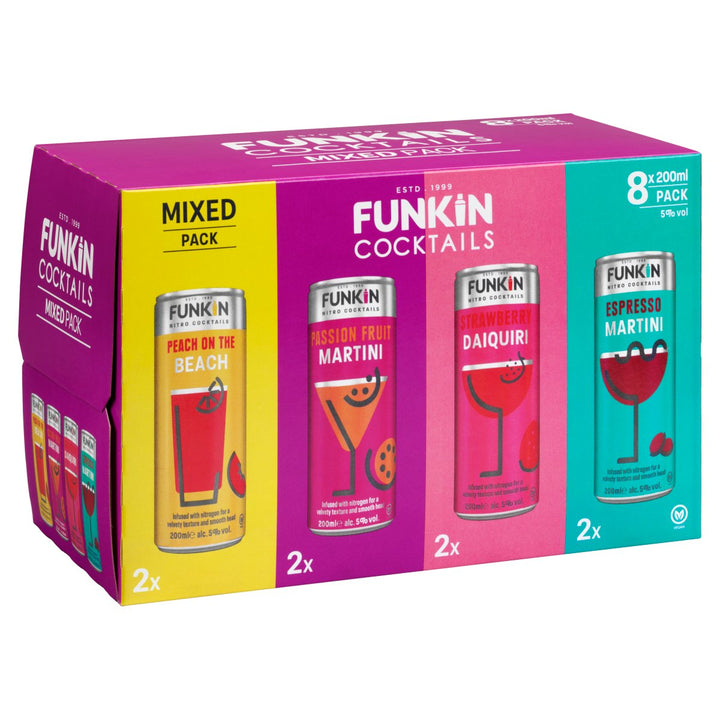 FUNKIN NITRO MIXED COCKTAILS 8PK