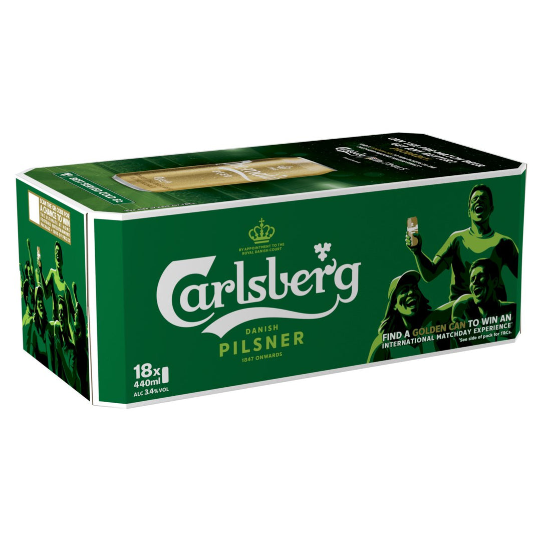 CARLSBERG CAN 18PK (18X440ML) 3.4%