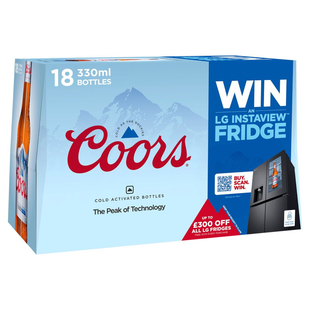 COORS 18PK BTLS (18X330ML) 3.4%