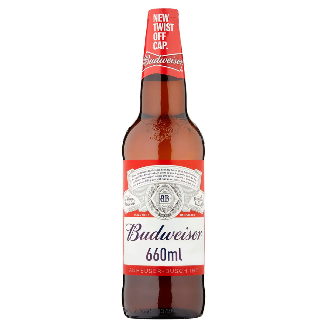 BUDWEISER BOTTLES 12X660ML