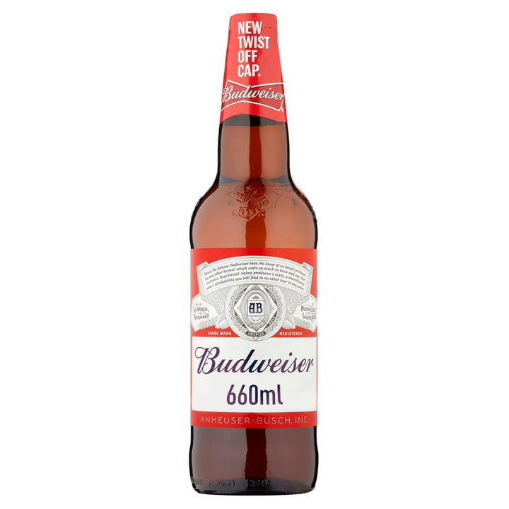 BUDWEISER BOTTLES 12X660ML