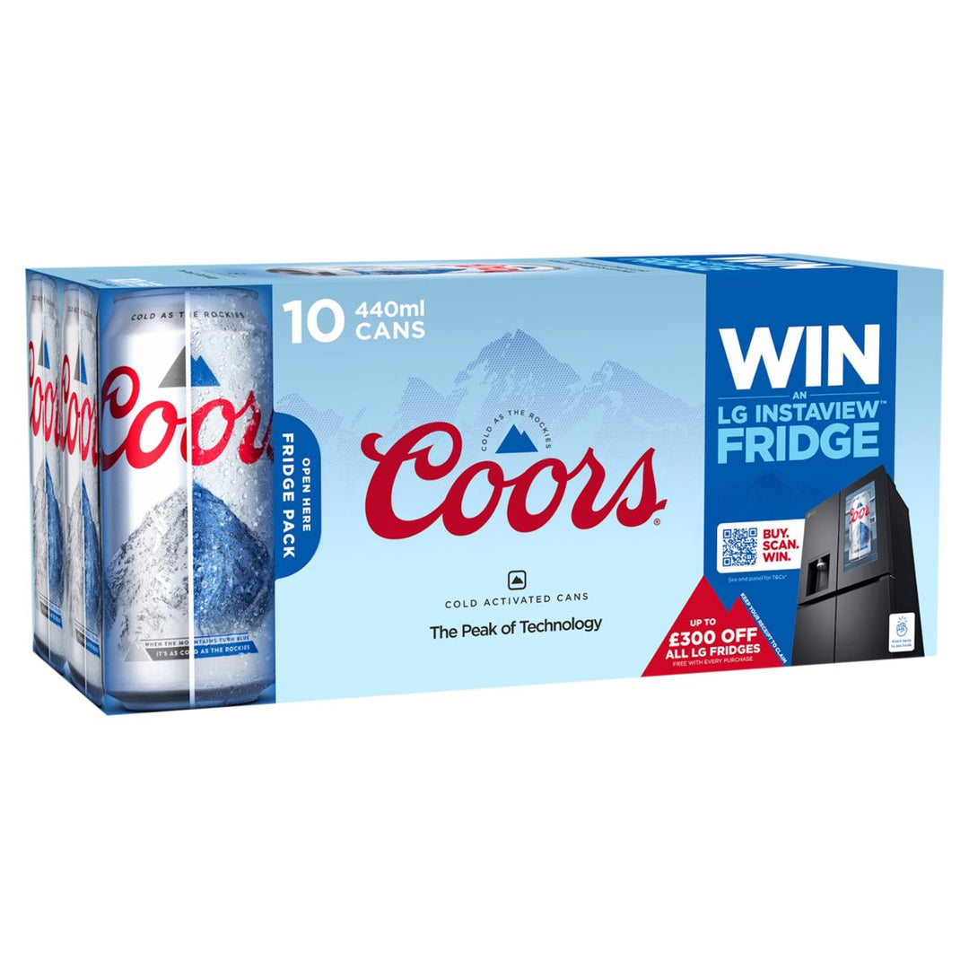 COORS 10PK CANS (10X440ML) 3.4%