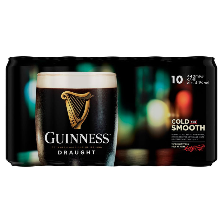 GUINNESS DRAUGHT CANS 10PK 440ML