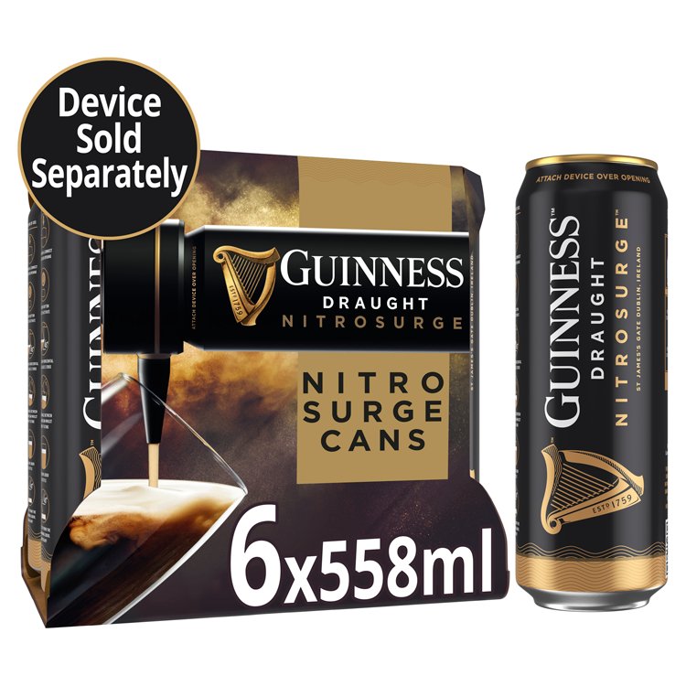 GUINNESS NITRO CANS 6PK 558ML