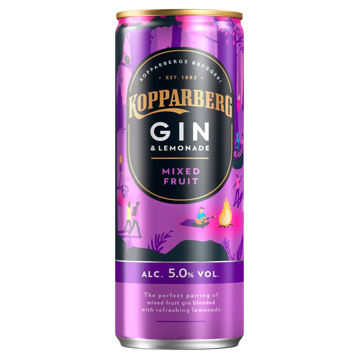 KOPP GIN CANS MIXED FRUIT 12X250ML | KOPPABERG – Drinks Inc.