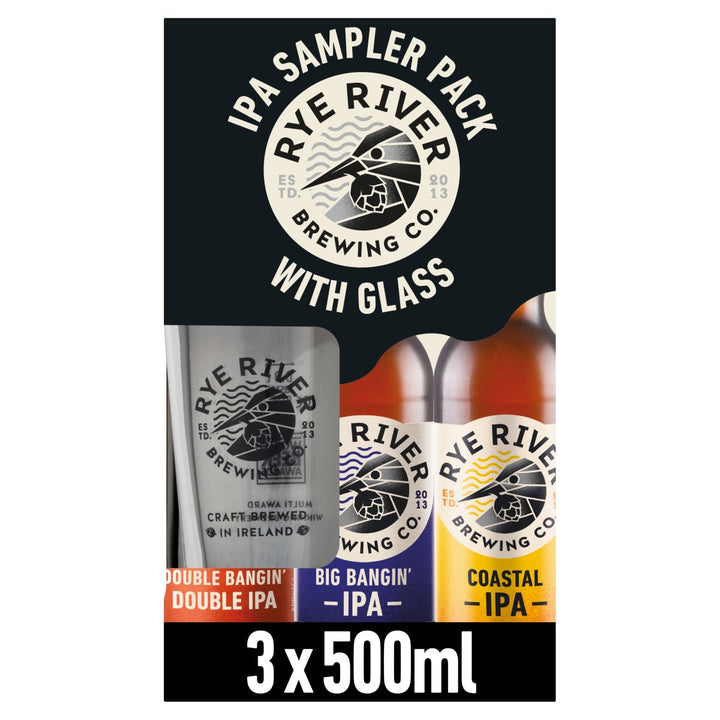 RYE RIVER 3PK WITH GLASS