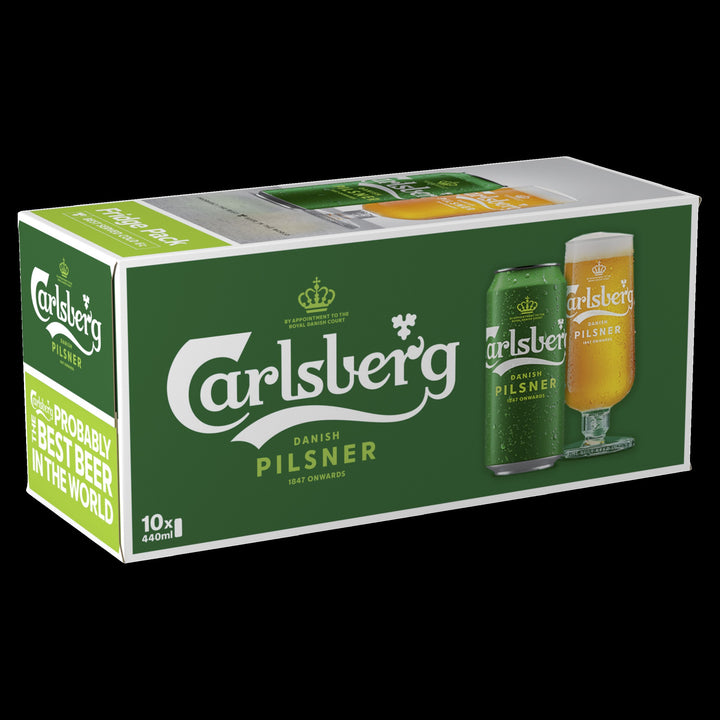 CARLSBERG CANS 10PK (2X10X440ML) 3.4%