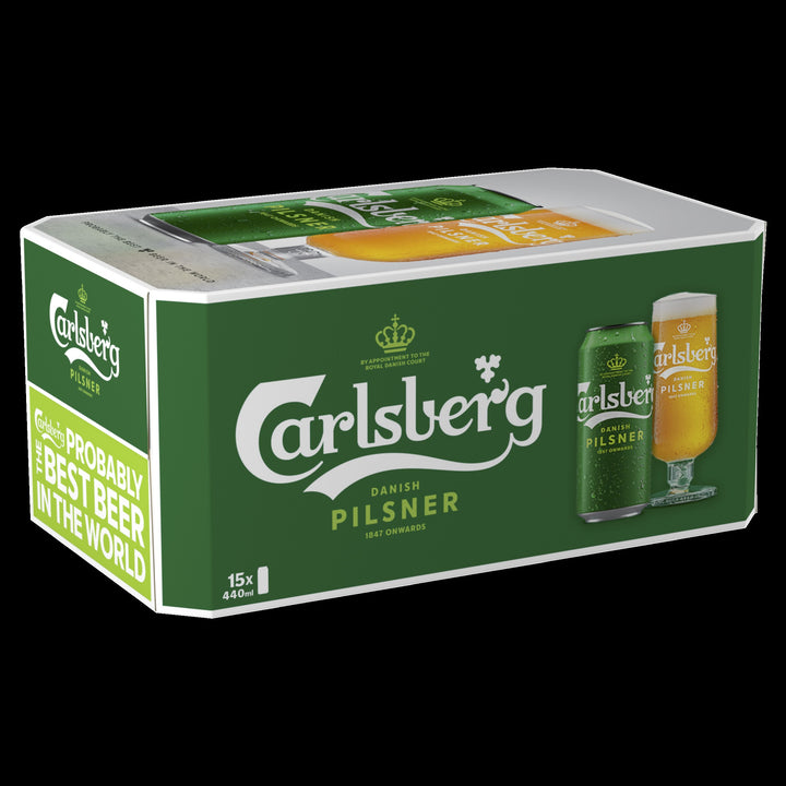 CARLSBERG CANS 15PK (15X440ML) 3.4%