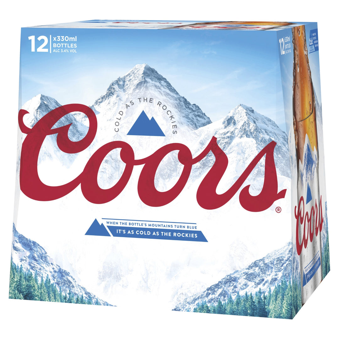 COORS 12PK BTLS 330ML