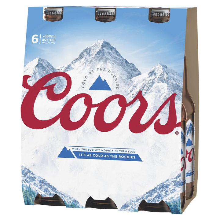 COORS 6PK BTLS 330ML