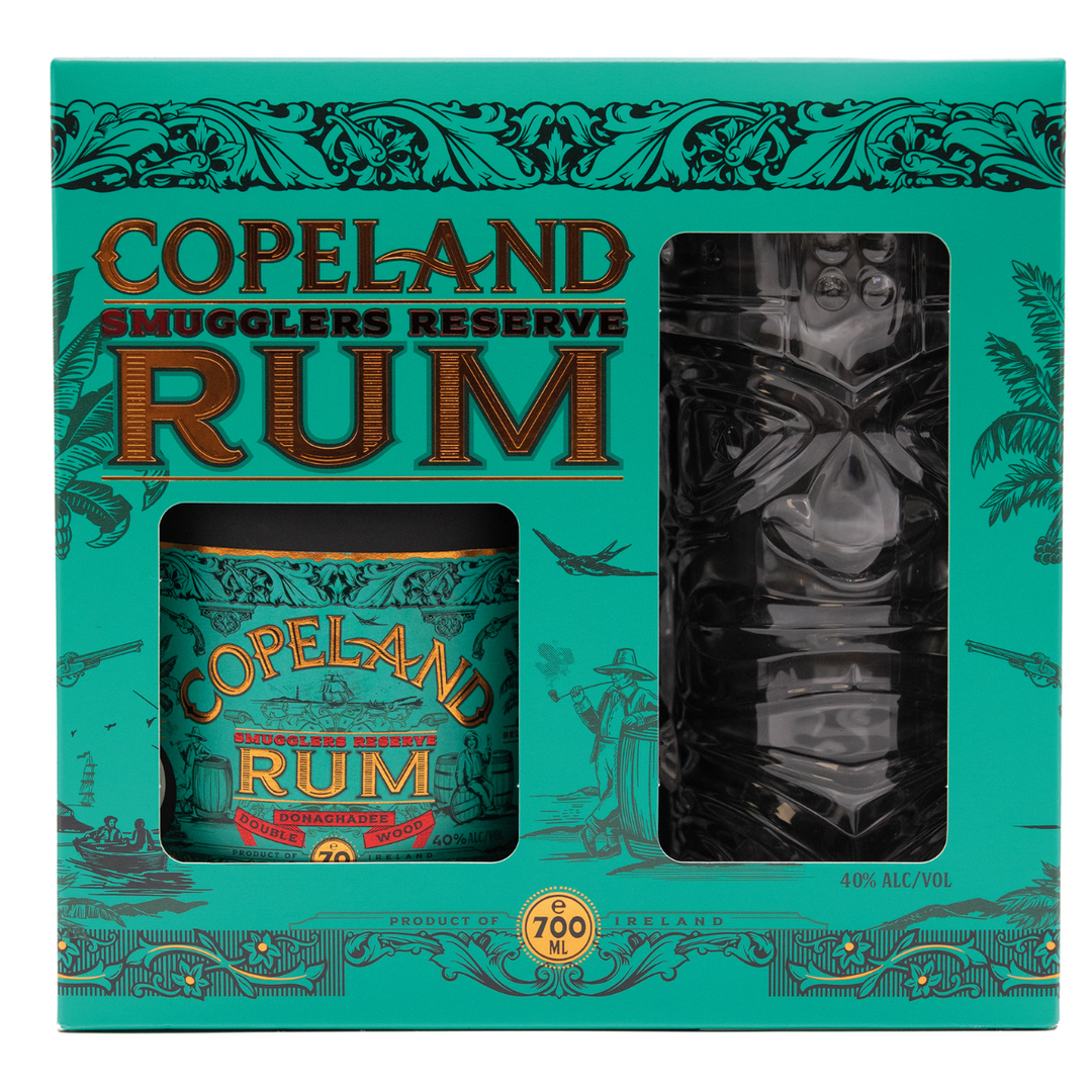 COPELAND SMUGGLERS RESERVE RUM AND TIKI GLASS 700ML