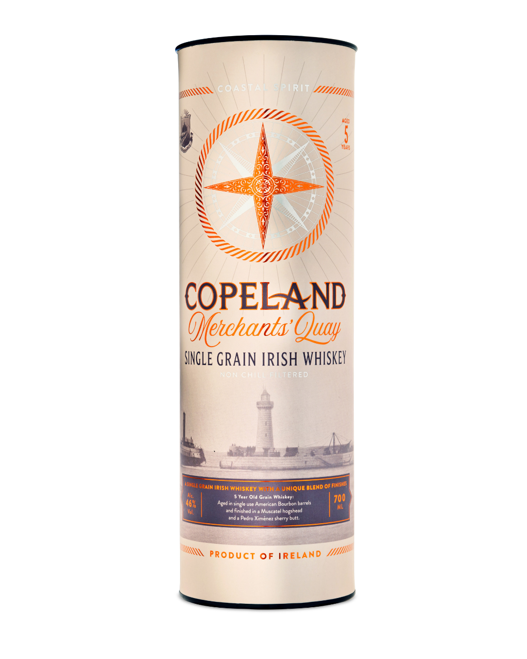 COPELAND SINGLE GRAIN WHISKEY GIFT TUBE (SINGLE UNIT) 700ML 46%