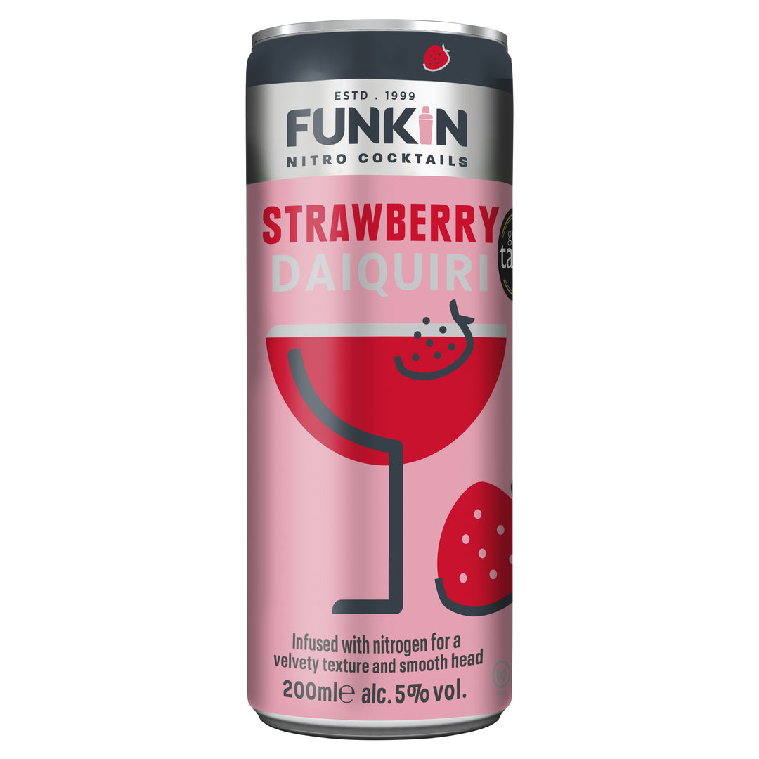 FUNKIN NITRO COCKTAIL CANS STRAWBERRY DAIQUIRI 12X200ML 5%