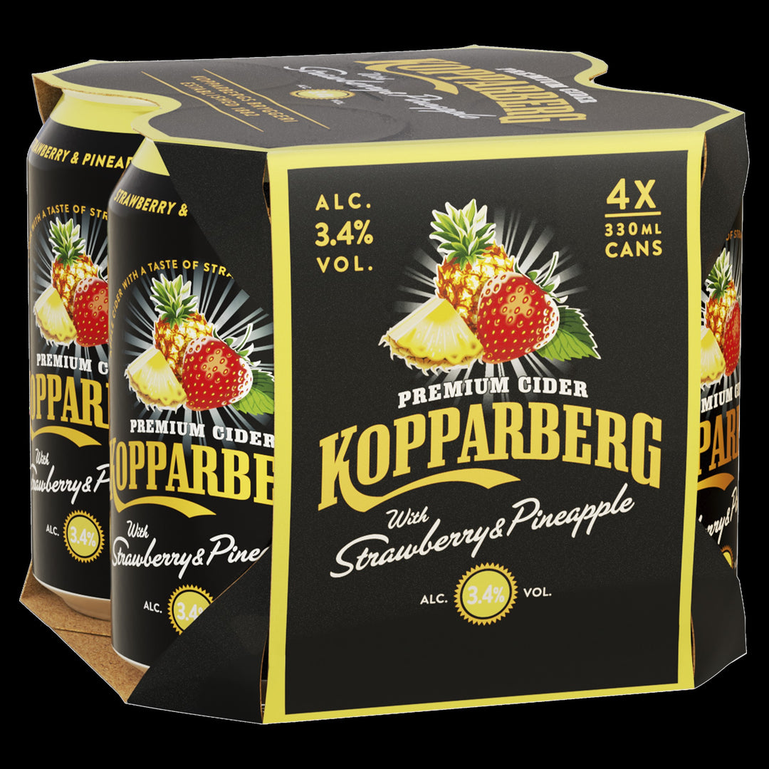 KOPPARBERG STRAWBERRY & PINEAPPLE 4PK CANS