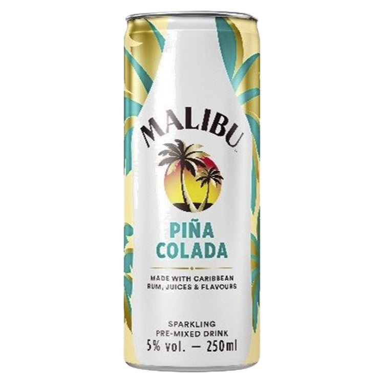 MALIBU PINA COLADA CANS RTD (12X250ML) 5%