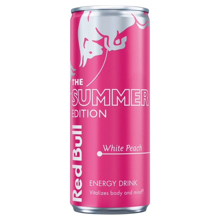 RED BULL CANS WHITE PEACH